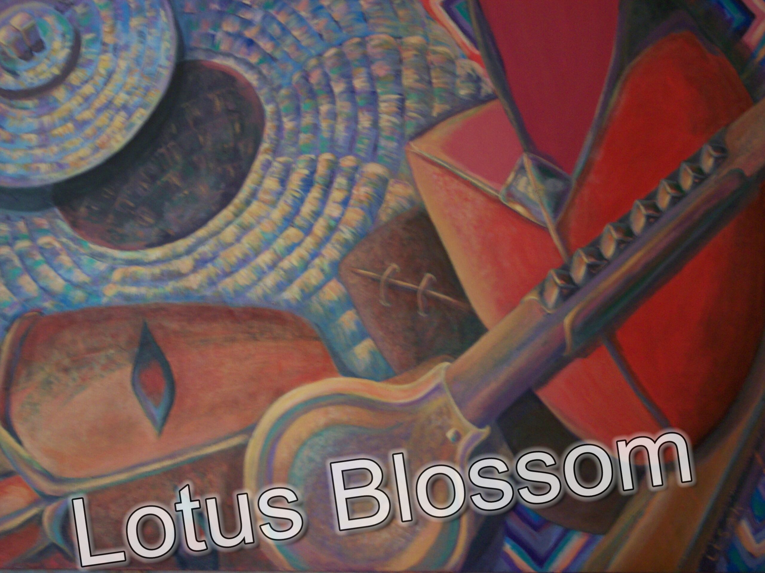 African Basket and Masks by Lotus Blossom